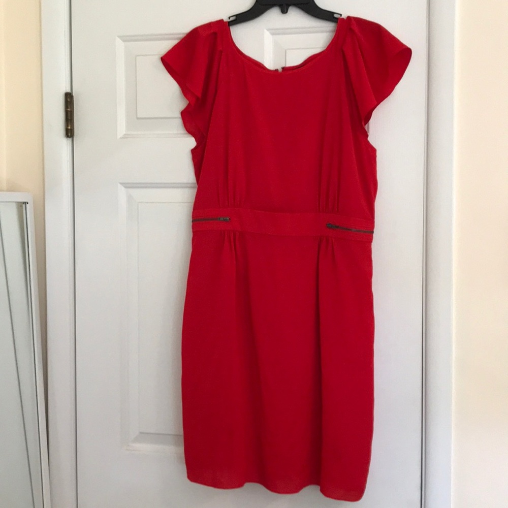 Gianni Bono Ruffle Sleeve Dress